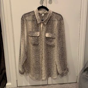 Snakeskin blouse